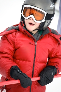 Josh learning to ski